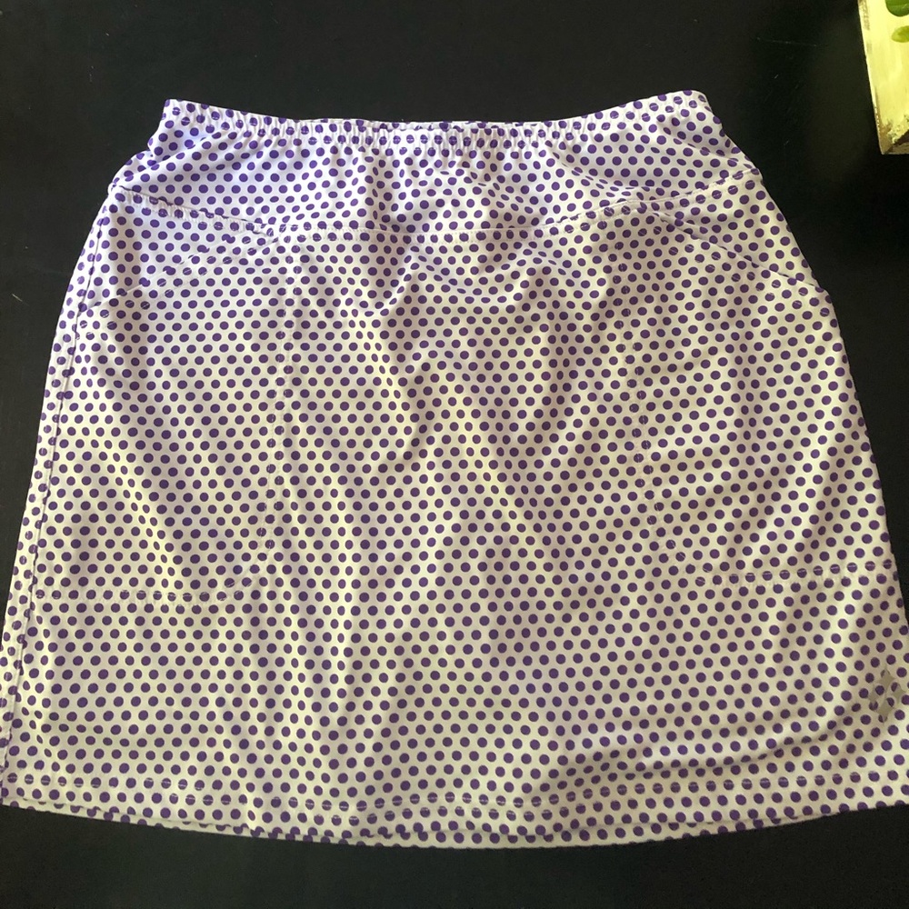 Jofit medium purple and white skort